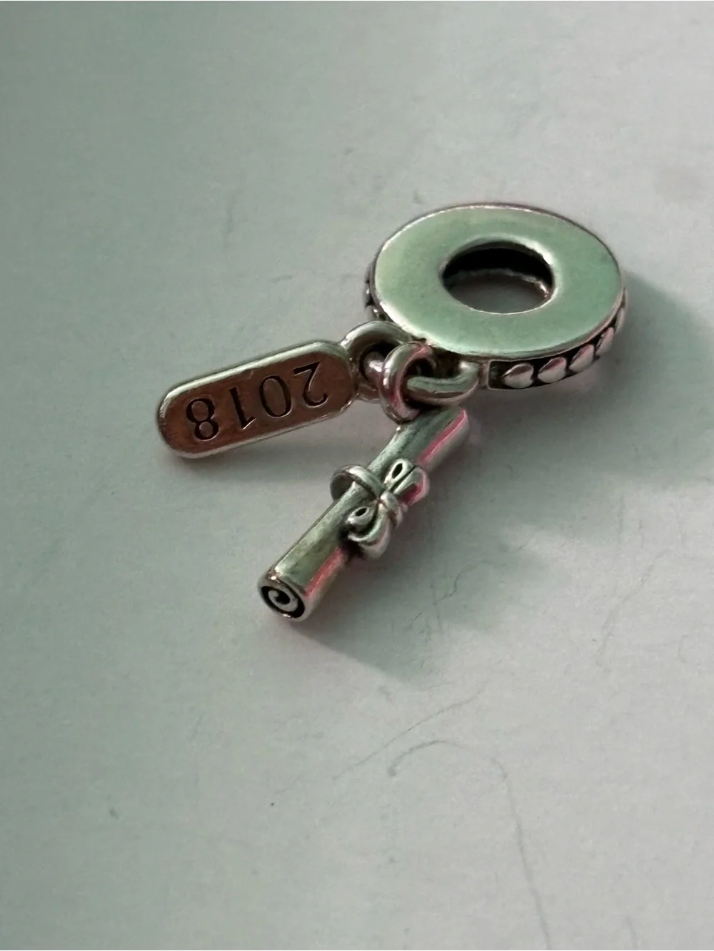 Pandora Silver 2018 Graduation Diploma Dangle Charm